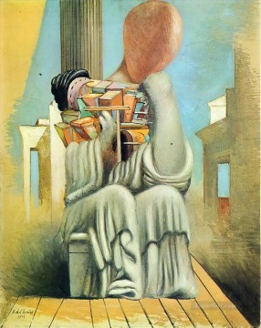 有名な要約 Painting - ひどいゲーム 1925 ジョルジョ・デ・キリコ シュルレアリスム